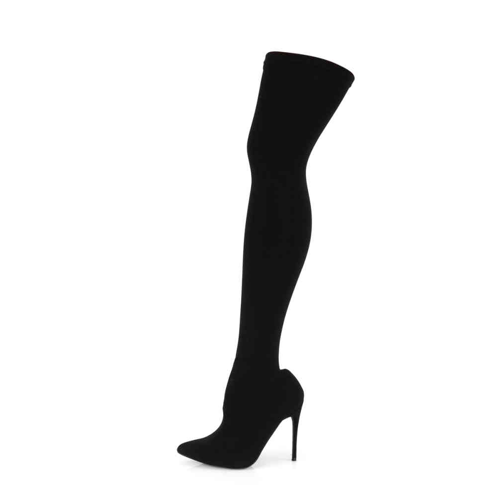 Pleaser Pleaser Overknee Boots COURTLY3005 Black | Attitude Pleaser Pleaser Overknee Boots COURTLY3005 Black | Attitude
